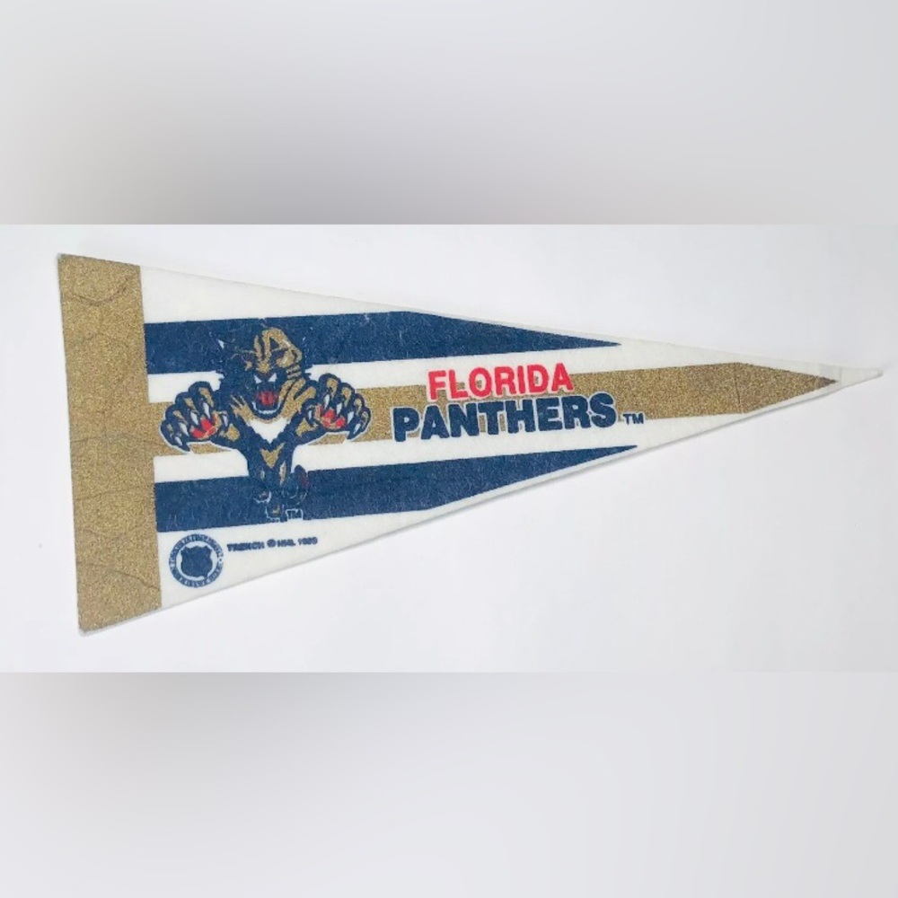 Calling All Hockey Fans! 🏒 Snag this Vintage Florida Panthers Pennant for Your
